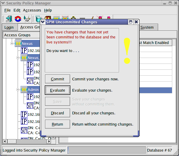 Unsaved Changes Warning
